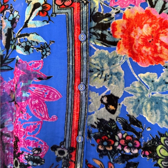 Floral Blue Johnny Was dress - Picture 10 of 10